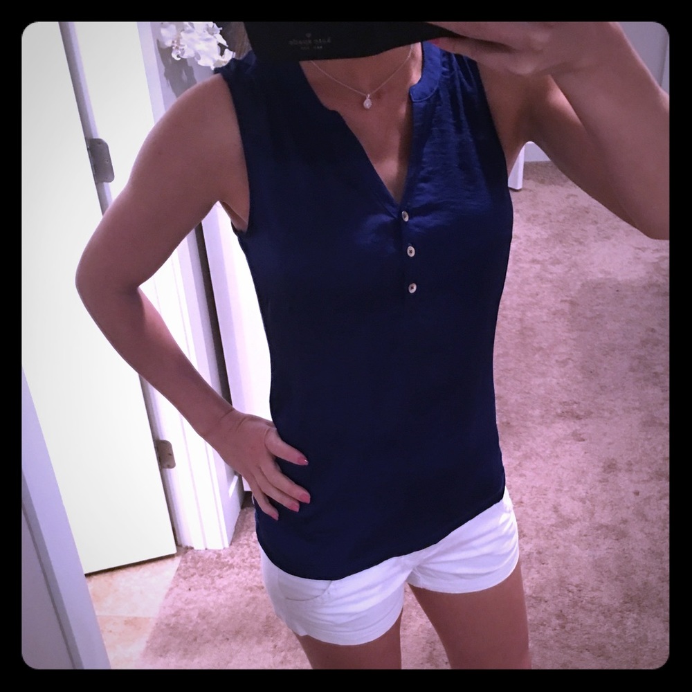 Royal blue + Black sleeveless shirts